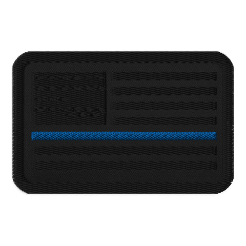 Thin Blueline - Embroidered Patches