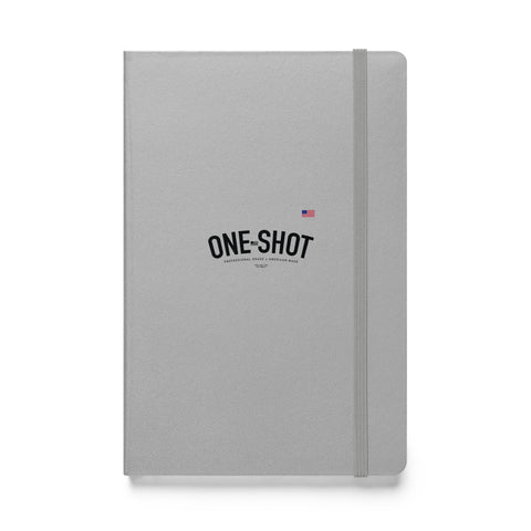 One Shot Industries Logo - Hardcover bound notebook