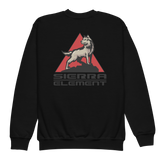 Sierra Element Left Chest Design - Youth Crewneck Long Sleeve