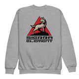 Sierra Element Left Chest Design - Youth Crewneck Long Sleeve