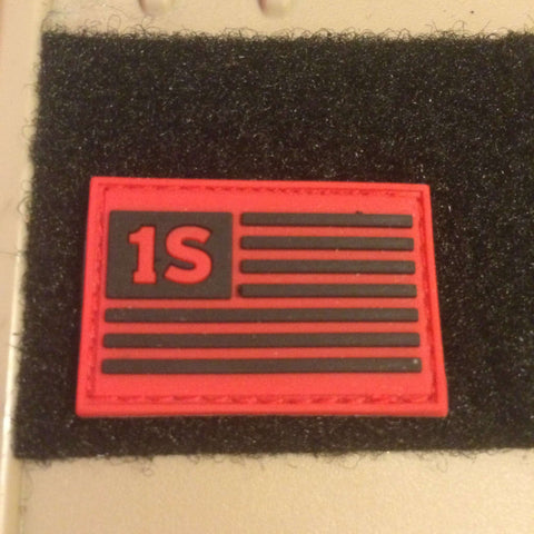 1S Flag — 1.5"x1" PVC Patch