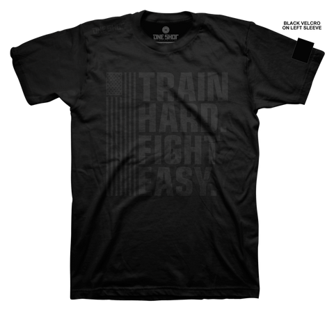 Train Hard Fight Easy (with sleeve velcro)