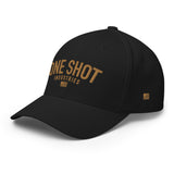 One Shot Industries Logo  - Gold on Black Flexfit