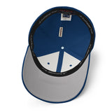 One Shot Industries Logo - Red on Blue Flexfit