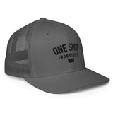 One Shot Industries Blackout Logo - Closed-back trucker cap