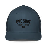 One Shot Industries Blackout Logo - Closed-back trucker cap
