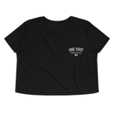 OSI Chest Logo Flowy Crop Tee - Embroidered