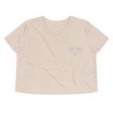 OSI Chest Logo Flowy Crop Tee - Embroidered